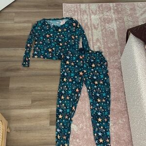 Starry Night posh peanut Pajamas - Blue and Orange